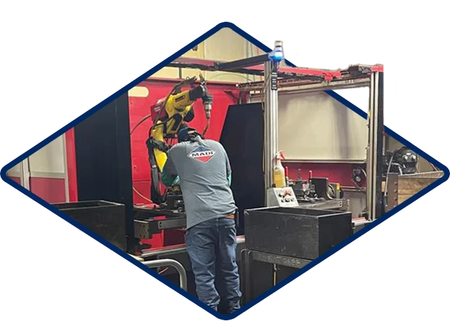 Mc Job Types Man Working Specialized Machine